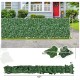 Artificial ivy privacy fence measuring 120 x 40 inches, featuring dense, non-fading PE leaves for indoor and outdoor.
