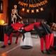 Halloween inflatable spider with dramatic 10-ft span and glowing LED head, perfect for creating eerie outdoor.