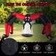 10-ft Halloween inflatable spider with red tunnel light eyes, rain-resistant and easy to install for outdoor spooky.
