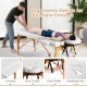 Portable adjustable facial spa bed in white with armrests and face cradle, designed for comfort and easy transport.