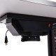 Electric downdraft nail vent detail of the Deluxe Salon Steel Frame Manicure Table for minimizing dust and fumes.