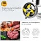 Heavy-duty commercial meat grinder with stainless steel housing, 225 RPM, and two cutting plates for versatile grinding.