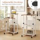 Height adjustable mobile computer stand-up desk with wheels, featuring a compact design and ergonomic footrest for.