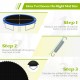 Close-up view of the high-elastic PP replacement jumping mat for 10 ft trampolines, showcasing durable texture and.