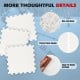 Hockey flooring tiles featuring a non-slip base and puzzle piece design, ideal for training on synthetic ice surfaces.