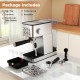 Espresso machine and accessories for the Home Espresso Coffee Station Set, perfect for creating rich coffee beverages.