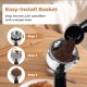 Easy-install basket for 2.28” portafilter, designed for the Home Espresso Coffee Station Set with grinder and frother.