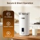 Home Espresso Coffee Station Set featuring an espresso machine, grinder, and milk frother for café-style beverages at home.