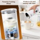 Powerful milk frother produces rich and creamy foam, perfect for café-style beverages at home.