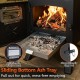 Sliding bottom ash tray of the Hot Tent Stove allows for quick, mess-free emptying and features a glove-friendly ring pull.