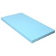 3-inch gel-infused cooling bed topper in blue, designed for comfort and support, measuring 75 x 39 inches.