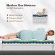 75L x 54W x 8H Memory Foam Mattress with Jacquard Fabric Cover - Gallery View 8 of 12
