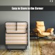 Folding guest bed with memory foam mattress, compact storage design, ideal for living room or bedroom use.