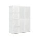Foldable closet organizer with 8 cubby storage, featuring magnet doors, compact design for versatile home use.