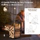 Firewood log cart carrier with sturdy steel frame and wear-resistant wheels, ideal for easy log movement indoors and.