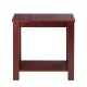 2-Tier Modern Compact End Table with Storage Shelf - Gallery View 8 of 12