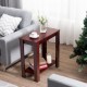 2-Tier Modern Compact End Table with Storage Shelf - Gallery View 6 of 12