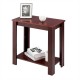 2-Tier Modern Compact End Table with Storage Shelf - Gallery View 9 of 12