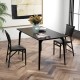 Set of 2 metal folding dining chairs with ergonomic design, durable steel frame, and space-saving convenience for.
