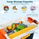 Kids activity table set featuring large storage capacity, detachable boxes, and a double-sided board for creativity and.