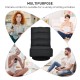 5-position folding floor gaming chair in black with a swivel base, ideal for comfortable gaming and relaxation.