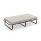 Twin size folding guest bed with memory foam mattress, sturdy steel frame, ideal for easy storage and transportation.