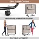 Rollaway guest bed with sturdy steel frame and memory foam mattress, featuring 360° swivel casters for easy movement.