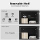 Removable shelf in a 2-layer safe deposit box with digital keypad, ideal for securing jewelry and important documents.