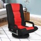 Red and black 360-degree swivel gaming floor chair with adjustable backrest, perfect for gaming and relaxation.