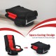 360-degree swivel gaming floor chair with foldable adjustable backrest in red, designed for comfort and easy storage.