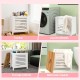 White wooden kids toy storage organizer with lid, featuring large capacity for toys and blankets, ideal for bedrooms or.