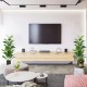 Artificial fiddle leaf fig trees in sturdy pots, featuring 100 large leaves, perfect for indoor or outdoor decoration.