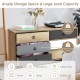 6-drawer double dresser in modern style, featuring spacious storage and sturdy engineered wood, ideal for bedroom or.