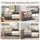 6-drawer double dresser in modern style, featuring ample storage and anti-slip feet, ideal for bedroom or hallway use.
