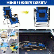 Oversize blue folding adjustable zero gravity lounge chair with padded seat, perfect for camping or backyard relaxation.