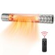 Infrared electric heater with remote control, 1500W, waterproof aluminum design, ideal for indoor and outdoor use.