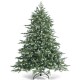 6 feet artificial Christmas spruce tree with mixed PE and PVC branches for a dense, natural look, perfect for holiday.