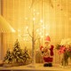 2 feet pre-lit white twig birch tree with strong support for ornaments, ideal for festive indoor holiday decoration.