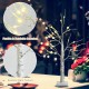 Pre-lit 2 feet white twig birch tree with bendable branches and realistic bark texture, perfect for indoor holiday.