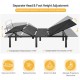 Twin XL ergonomic adjustable bed frame with separate head and foot height adjustment for improved sleep quality.