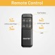 Remote control for Twin XL Ergonomic Adjustable Bed Frame, featuring head and foot adjustments and LED lights.