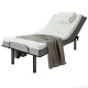 Adjustable Twin XL bed frame with sturdy metal base, remote control, and dual USB ports for convenient charging.