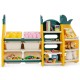 3-in-1 kids toy storage organizer with 6 bins and 7 shelves, featuring a cute pineapple design for playrooms and.