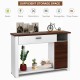 Console table with a wide tabletop, drawer, cabinet, and adjustable shelf, perfect for entryway or living room storage.