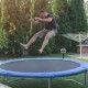 Replacement jumping mat for 14 ft trampoline, made of durable PP with 8-row stitching, ideal for outdoor workouts.