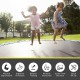 Replacement jumping mat for 15 ft trampoline, made of durable PP with 8-row stitching, ideal for outdoor workouts.