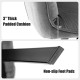 Close-up of the 3" thick padded cushion and non-slip foot pads of the gray swivel accent arm chair, ideal for.