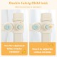 Vertical lifting baby bedrail guard in gray with double safety child lock for enhanced safety and adjustable height.