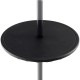 Adjustable 20-inch outdoor umbrella table with a 1.5-inch umbrella hole, featuring a textured wood-like design for.