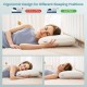 Gel memory foam pillow with 3D cutting design, ideal support for side, stomach, and back sleepers, enhances comfort.